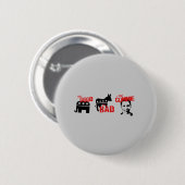 Anti-Obama - Het goede. Het slechte. De Commissie Ronde Button 5,7 Cm (Voorkant /achterkant)