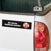 Anti-Obama - hij is niet mijn zorgverlener Bumpersticker (Op Truck)