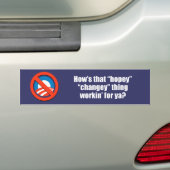 Anti-Obama - hoe werkt dat hopeloze veranderingspr Bumpersticker (Op auto)