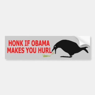 Anti Obama honk Bumpersticker