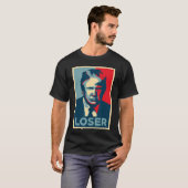 Anti Obama Hope Poster Loser T-shirt (Voorkant volledig)