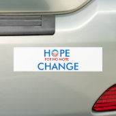 Anti-Obama / HOPE VOOR GEEN VERANDERING Bumpersticker (Op auto)
