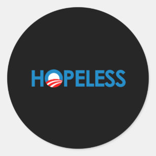 Anti-Obama - HOPELESS Ronde Sticker