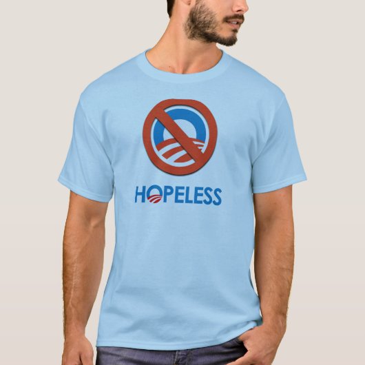 Anti-Obama - HOPELESS T-shirt (Voorkant)