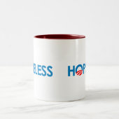 Anti-Obama - HOPELESS Tweekleurige Koffiemok (Center)