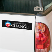 Anti-Obama - Hou je veranderingen bij Bumpersticker (Op Truck)