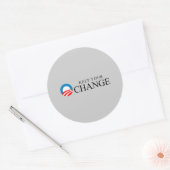 Anti-Obama - Houd uw verandering zwart Ronde Sticker (Envelop)