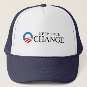 Anti-Obama - Houd uw verandering zwart Trucker Pet