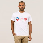 Anti-Obama - Iedereen verdient wat je hard moet we T-shirt (Voorkant volledig)