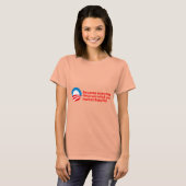 Anti-Obama - Iedereen verdient wat je hard moet we T-shirt (Voorkant volledig)