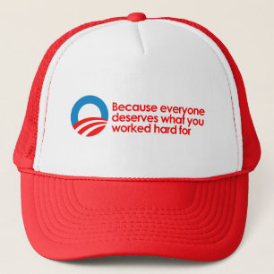 Anti-Obama - Iedereen verdient wat je hard moet we Trucker Pet
