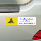 Anti-Obama: Ik ben geen racist Bumpersticker (Op auto)
