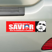 Anti-Obama - Ik heb al een redder. Bumpersticker (Op auto)