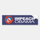 Anti-Obama - Impeach Obama Bumpersticker (Voorkant)
