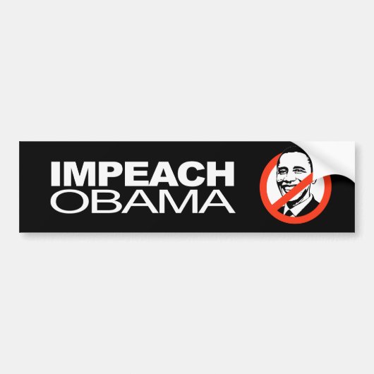Anti-Obama - Impeach Obama Bumpersticker (Voorkant)