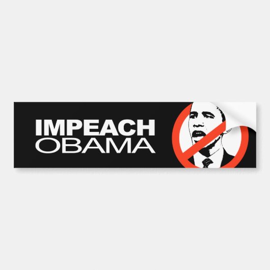Anti-Obama - Impeach Obama Bumpersticker (Voorkant)