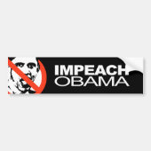 Anti-Obama - Impeach Obama Bumpersticker (Voorkant)