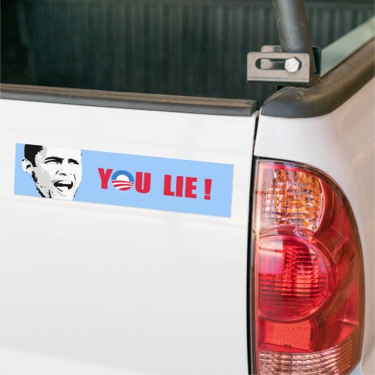 Anti-Obama - je liegt Bumpersticker (Op Truck)