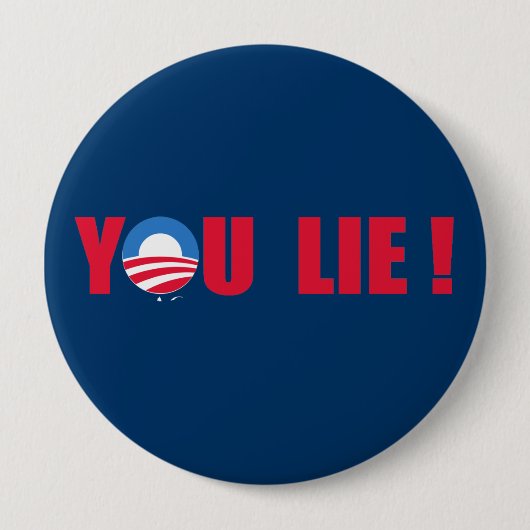 Anti-Obama - je liegt Ronde Button 4,0 Cm (Voorkant)