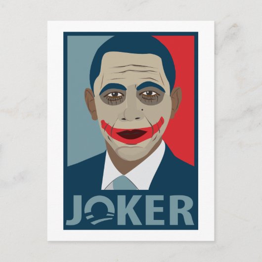 Anti-Obama Joker Briefkaart (Voorkant)