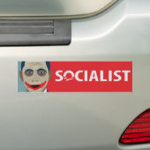 Anti-Obama Joker Socialist Bumpersticker (Op auto)