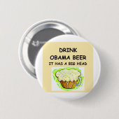 anti obama jokes ronde button 5,7 cm (Voorkant /achterkant)