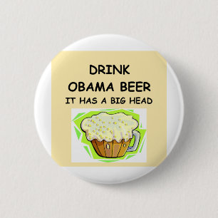 anti obama jokes ronde button 5,7 cm