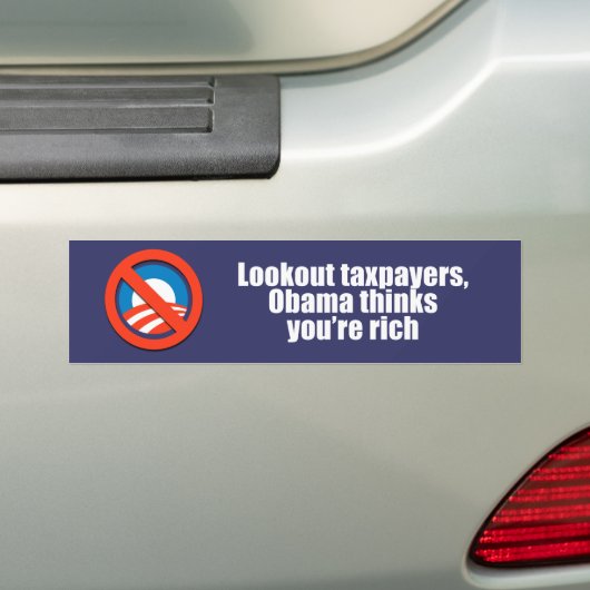 Anti-Obama - kijk naar belastingbetalers, obama de Bumpersticker (Op auto)