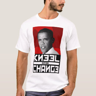 Anti-Obama KNEEL voor verandering T-shirt