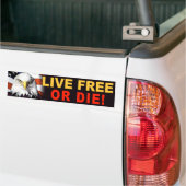 anti-Obama "Live Free or Die"-bumpersticker Bumpersticker (Op Truck)