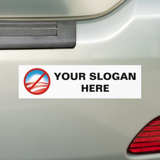 Anti-Obama logo Bumpersticker (Op auto)