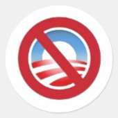 Anti-obama logo sticker (Voorkant)