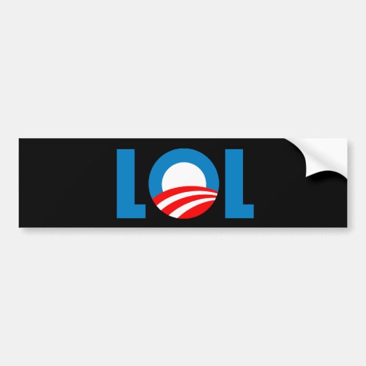 Anti-Obama - LOL Bumpersticker (Voorkant)