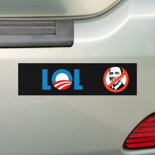 Anti-Obama - LOL Bumpersticker (Op auto)