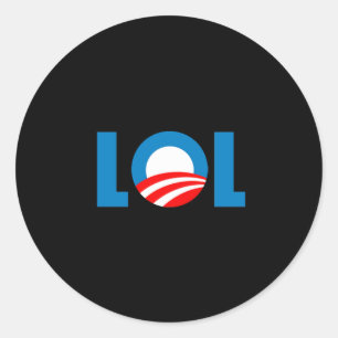 Anti-Obama - LOL Ronde Sticker