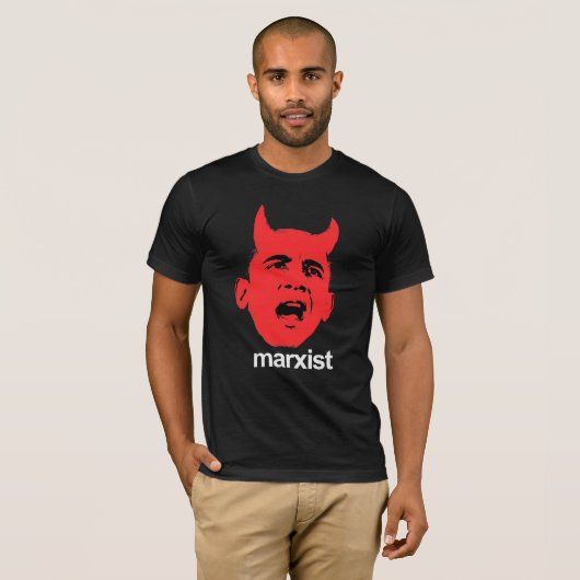 Anti-Obama - marxist T-shirt (Voorkant volledig)