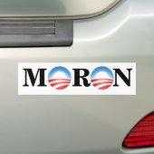 Anti-Obama Moron Bumper Stick Bumpersticker (Op auto)