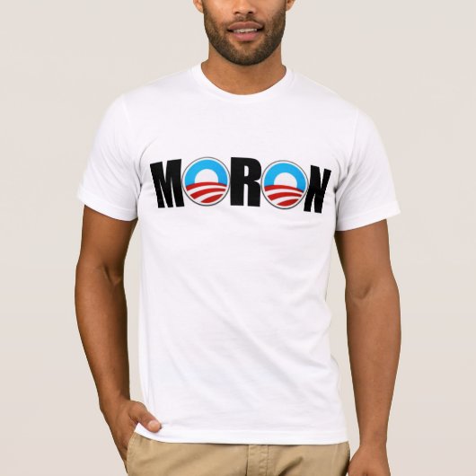 Anti Obama moron T-shirt (Voorkant)
