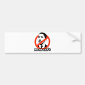 ANTI-OBAMA / NEE DAT HIJ NIET KAN VERZENDEN BUMPERSTICKER (Voorkant)