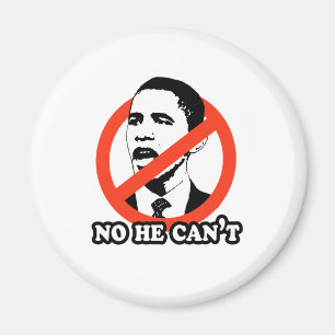 ANTI-OBAMA / NEE DAT HIJ NIET KAN VERZENDEN MAGNEET