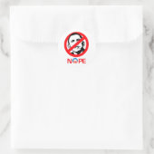 Anti-Obama - Nee Ronde Sticker (Tas)
