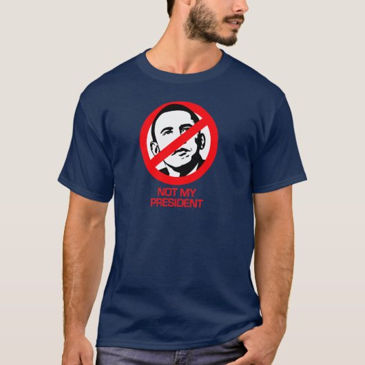 Anti-Obama - Niet mijn President T-shirt (Voorkant)