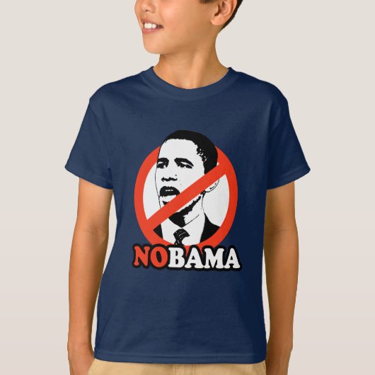 ANTI-OBAMA/NOBAMA T-SHIRT (Voorkant)