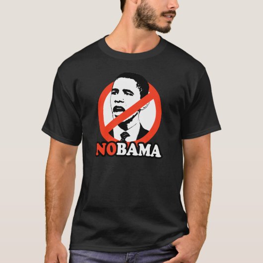 ANTI-OBAMA/NOBAMA T-SHIRT (Voorkant)
