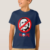 Anti-Obama - Nope T-shirt (Voorkant)