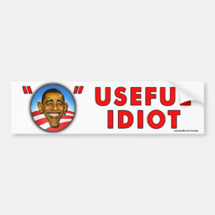 anti-Obama "Nuteful Idiot"-bumpersticker Bumpersticker