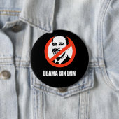 Anti-Obama - obama bin lyin' Ronde Button 4,0 Cm (In situ)