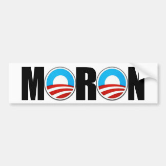 Anti-Obama Obama is een idioot Bumpersticker