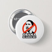 ANTI-OBAMA/OBAMA SCHERM ME RONDE BUTTON 5,7 CM (Voorkant /achterkant)