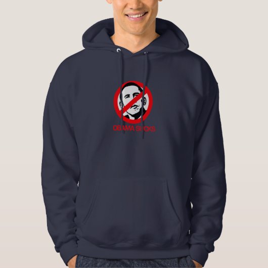 Anti-Obama - Obama Sucks Hoodie (Voorkant)